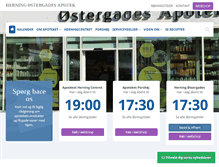 Tablet Screenshot of herning.apotekeren.dk