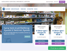 Tablet Screenshot of kjellerup.apotekeren.dk