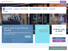 Tablet Screenshot of naerum.apotekeren.dk