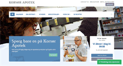Desktop Screenshot of korsoer.apotekeren.dk